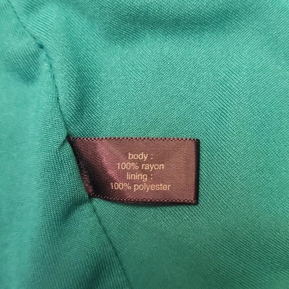 The Limited Kelly Green Cross Back Lined Strapless Dress Womens Size XS - Picture 3 of 10
